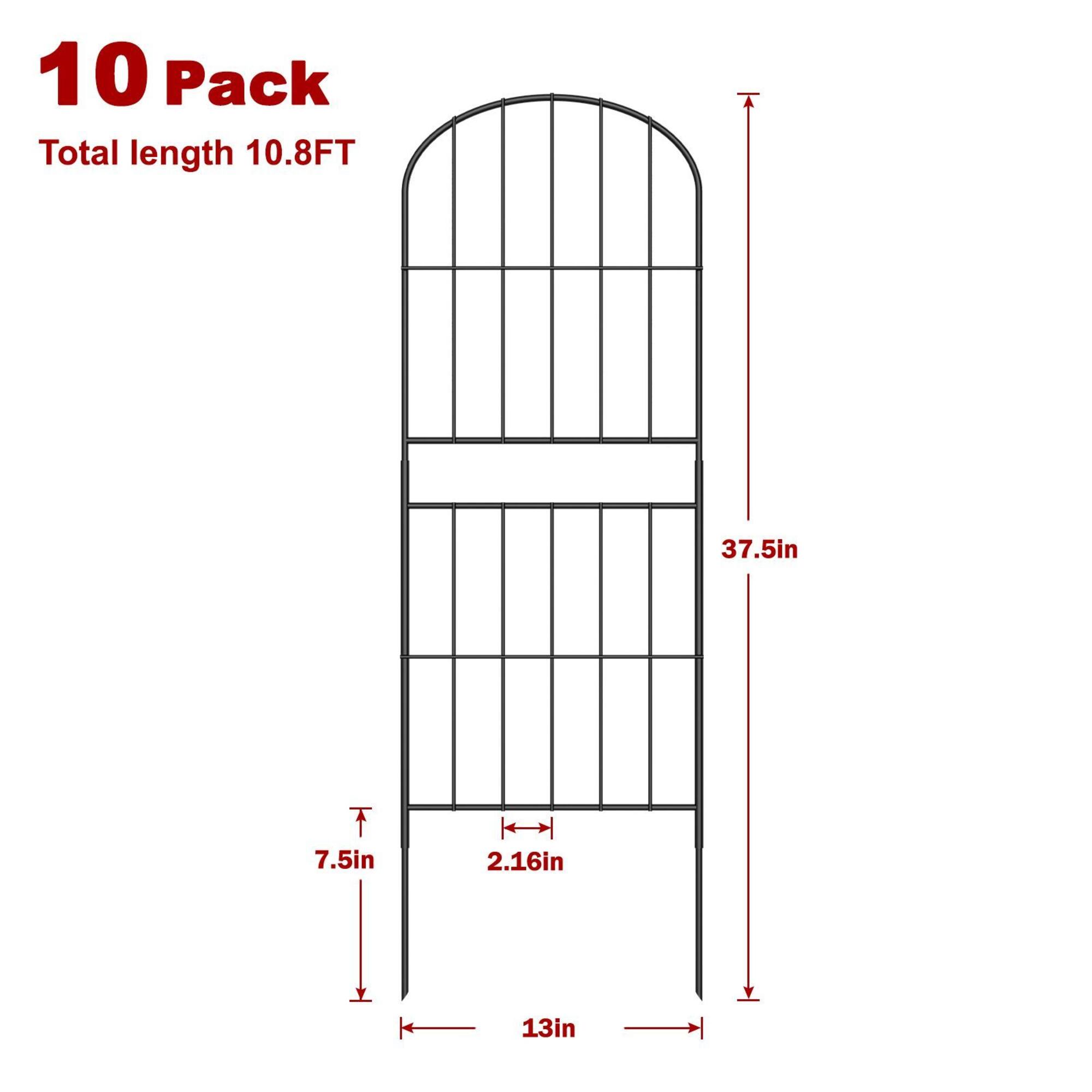 NEX™ Metal Panel Animal Barrier Arch Fence, 10ct.